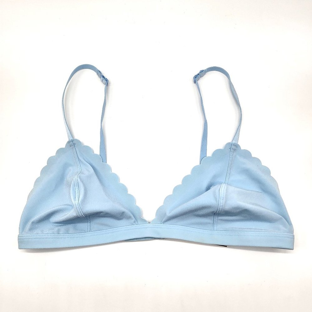 Victoria's Secret Light Blue Scalloped Bralette XL - Picture 2 of 7